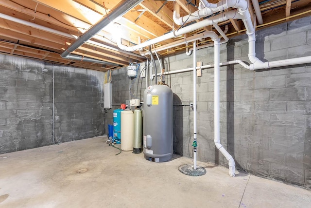 39205 436th St, Saint Peter, MN 56082 - unfinished basement with a water pressure tank and water heater