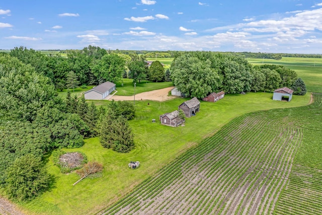 39205 436th St, Saint Peter, MN 56082 - aerial view of sparsely populated area featuring rows of crops