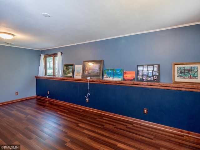 5424 Vernon Ct, Savage, MN 55378 - unfurnished room featuring ornamental molding and wood finished floors
