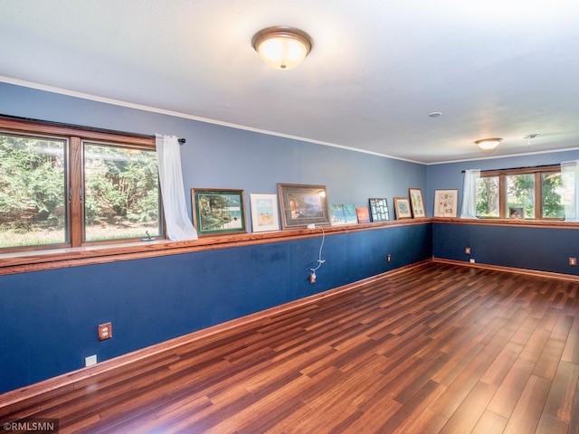 5424 Vernon Ct, Savage, MN 55378 - unfurnished room with wood finished floors and crown molding