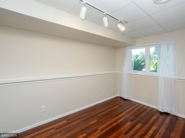5424 Vernon Ct, Savage, MN 55378 - empty room with track lighting and wood finished floors