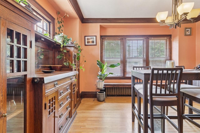 1756 Minnehaha Ave W, Saint Paul, MN 55104 - dining space with light wood-type flooring and a chandelier