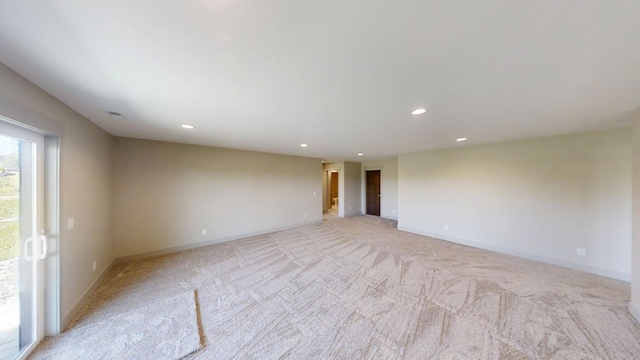 2334 9th St W, Albert Lea, MN 56007 - empty room with light carpet and recessed lighting