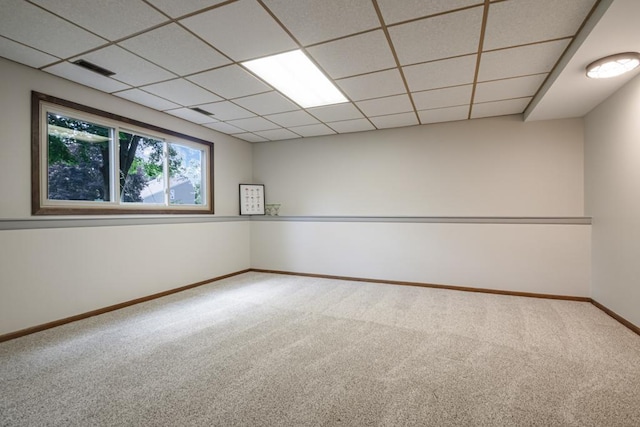 5445 Large Ave NE, Albertville, MN 55301 - empty room featuring carpet floors and a paneled ceiling