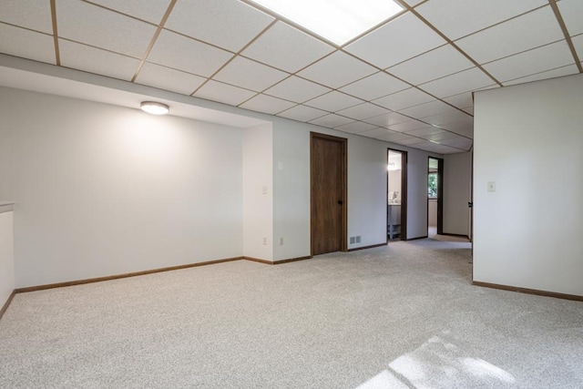 5445 Large Ave NE, Albertville, MN 55301 - empty room featuring light carpet and a drop ceiling