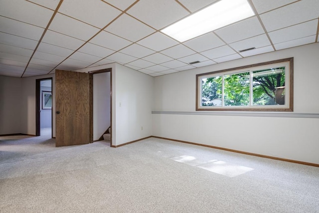 5445 Large Ave NE, Albertville, MN 55301 - spare room with carpet and a drop ceiling