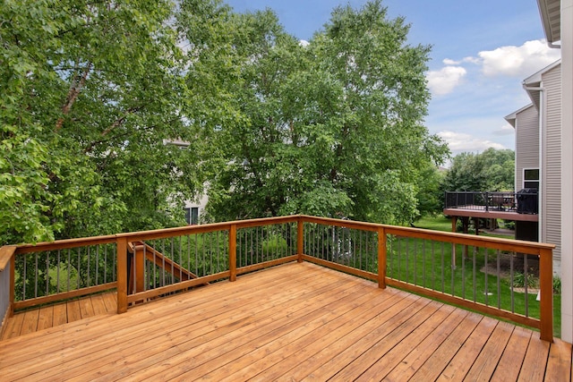 1767 Switchgrass Ct, Shakopee, MN 55379 - wooden terrace featuring a yard