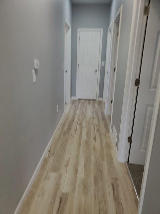 1884 Ames Ave, Saint Paul, MN 55119 - hallway with light wood-type flooring and baseboards