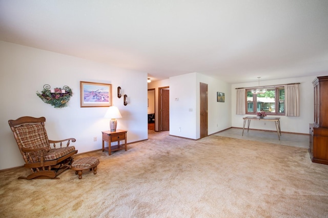 608 Pfau St, Mankato, MN 56001 - living area featuring light colored carpet and baseboards