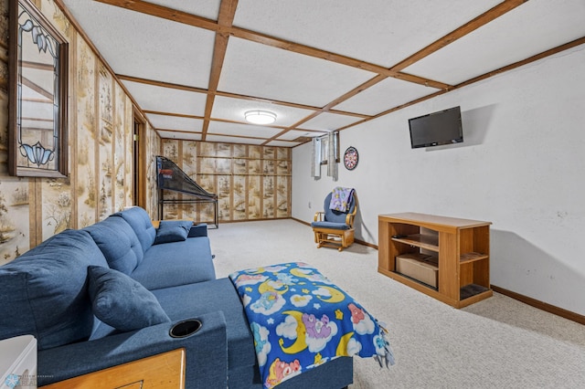 901 7th St W, West Fargo, ND 58078 - carpeted living area with baseboards