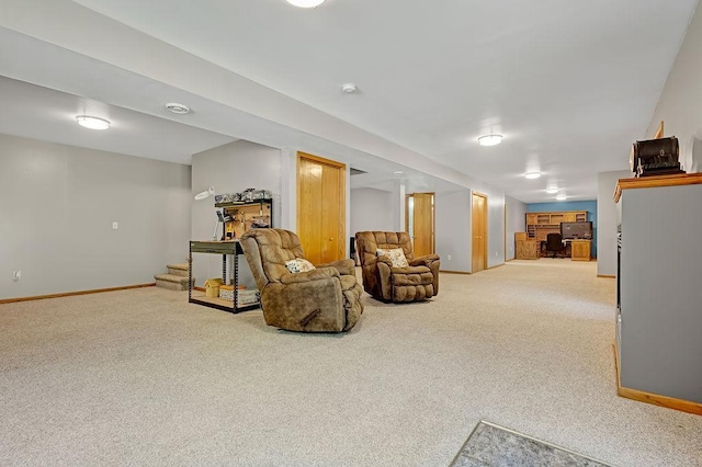 417 Whiskey Rd SW, Isanti, MN 55040 - living area with light colored carpet