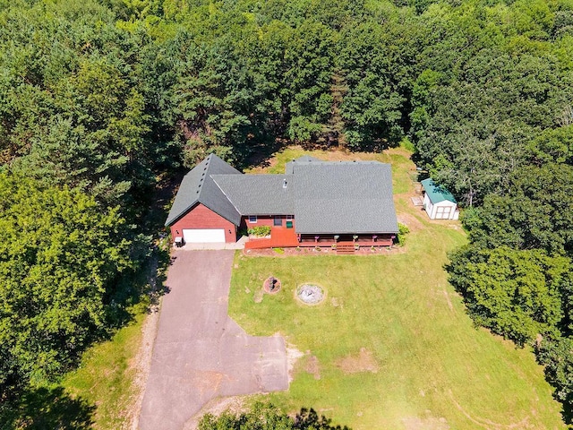 417 Whiskey Rd SW, Isanti, MN 55040 - aerial view of property and surrounding area with a forest