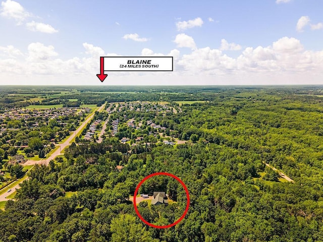 417 Whiskey Rd SW, Isanti, MN 55040 - bird's eye view of a forest
