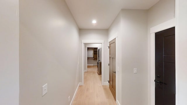 2330 9th St W, Albert Lea, MN 56007 - hallway with light wood-style flooring and recessed lighting