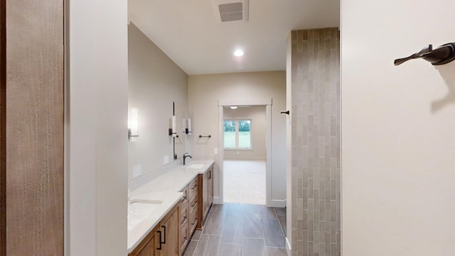 2329 9th St W, Albert Lea, MN 56007 - full bath featuring double vanity and recessed lighting