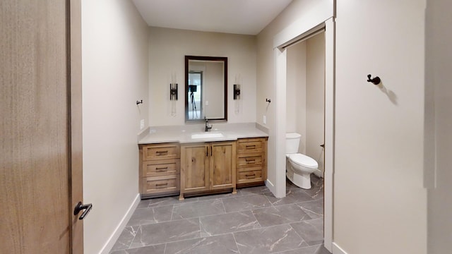 2329 9th St W, Albert Lea, MN 56007 - bathroom featuring vanity and marble look tile flooring