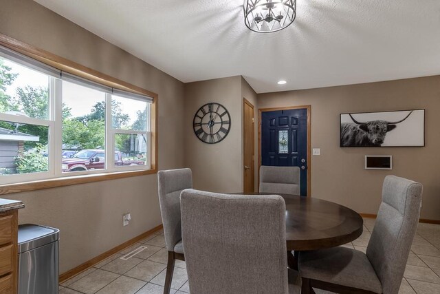 385 Lexington Ave, Le Center, MN 56057 - dining area featuring light tile patterned floors and recessed lighting