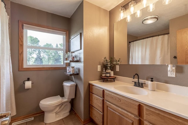 385 Lexington Ave, Le Center, MN 56057 - bathroom with vanity and tile patterned floors
