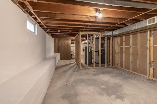 385 Lexington Ave, Le Center, MN 56057 - basement featuring water heater and heating unit