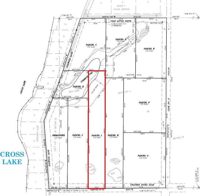 X Crooked River Rd, Lot I, Chengwatana Twp, MN 55063