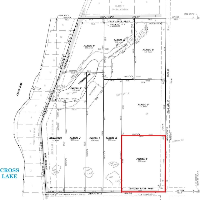 X Cross Lake Rd Unit Lot G, Chengwatana Twp, MN 55063