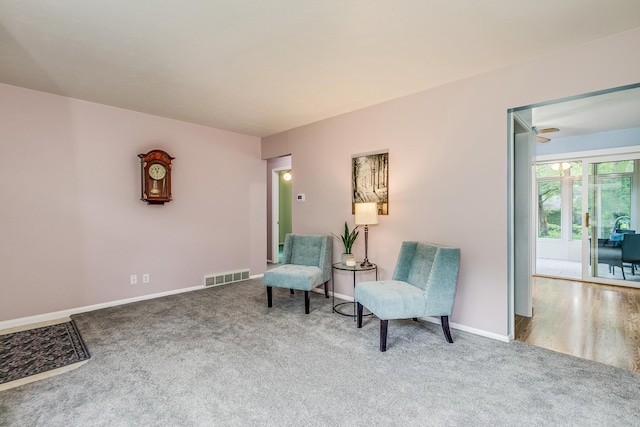 536 County Road J W, Shoreview, MN 55126 - living area featuring carpet floors and a ceiling fan
