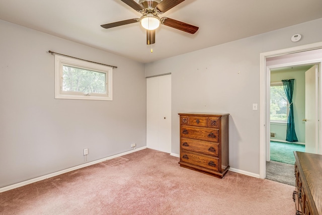 536 County Road J W, Shoreview, MN 55126 - bedroom with carpet flooring, multiple windows, a closet, and a ceiling fan