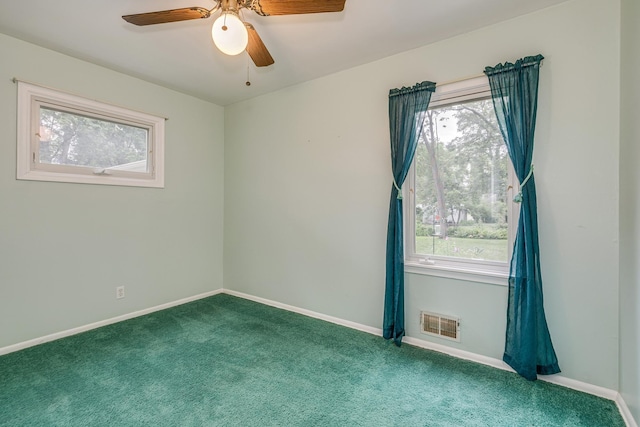 536 County Road J W, Shoreview, MN 55126 - unfurnished room featuring carpet, healthy amount of natural light, and ceiling fan