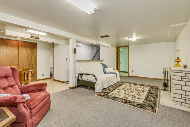 536 County Road J W, Shoreview, MN 55126 - carpeted living room with baseboards