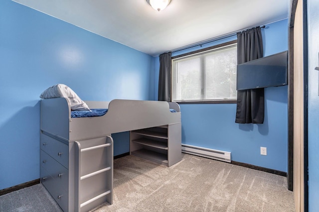 516 Gustavus Ave, Fergus Falls, MN 56537 - unfurnished bedroom featuring baseboard heating and carpet flooring