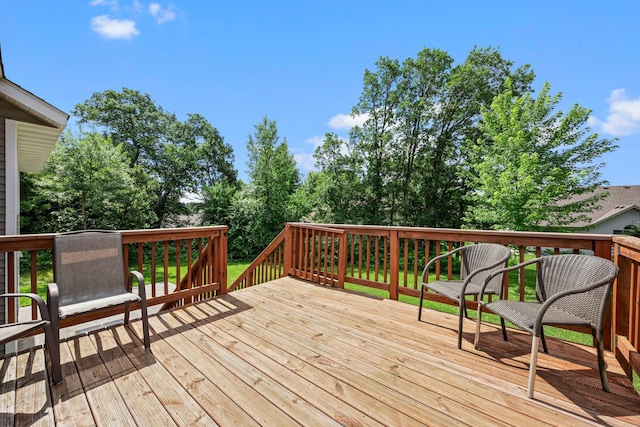 13143 Jefferson St, Becker, MN 55308 - view of wooden terrace
