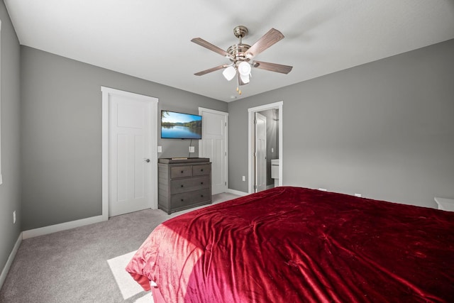 13143 Jefferson St, Becker, MN 55308 - carpeted bedroom with baseboards and a ceiling fan