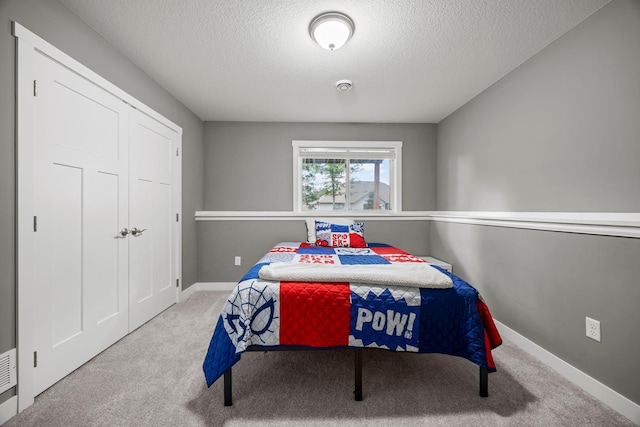13143 Jefferson St, Becker, MN 55308 - carpeted bedroom with a textured ceiling and baseboards