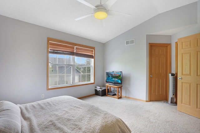 14301 Banyan Ln, Rosemount, MN 55068 - carpeted bedroom featuring lofted ceiling and a ceiling fan