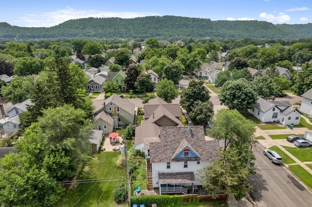 366 Kansas St, Winona, MN 55987 - aerial perspective of suburban area with a mountain backdrop