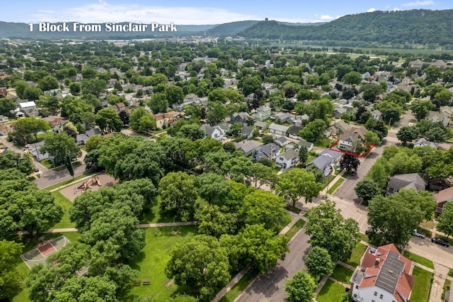 366 Kansas St, Winona, MN 55987 - aerial view of residential area featuring mountains
