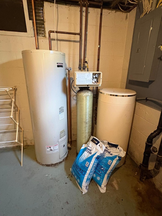 207 Meadow Ln, Benson, MN 56215 - utility room with electric water heater and electric panel