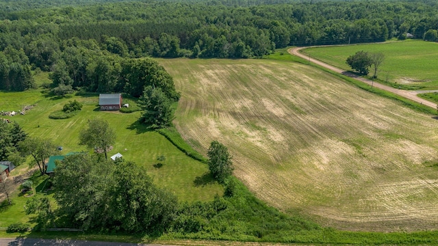 W13263 Hutchinson Rd, Big Bend Twp, WI 54819 - aerial overview of property's location with rural landscape