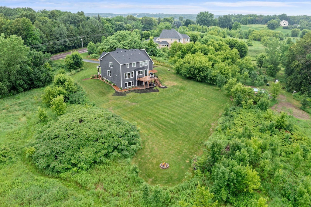 8750 Vernon St, Greenfield, MN 55373 - aerial view of property and surrounding area