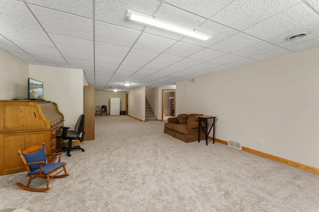 4508 192nd St, Fair Haven Twp, MN 55382 - sitting room featuring carpet and stairs