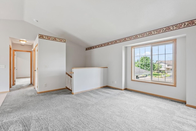 6617 378th St, North Branch, MN 55056 - unfurnished room featuring carpet flooring and vaulted ceiling