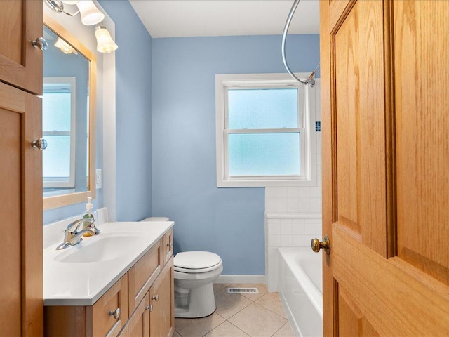 7247 Eden Prairie Rd, Eden Prairie, MN 55346 - bathroom with tile patterned flooring, vanity, and plenty of natural light