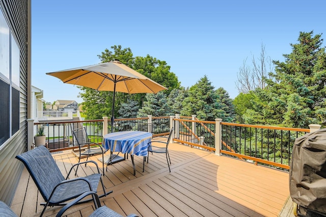 1535 138th St E, Rosemount, MN 55068 - deck with outdoor dining space
