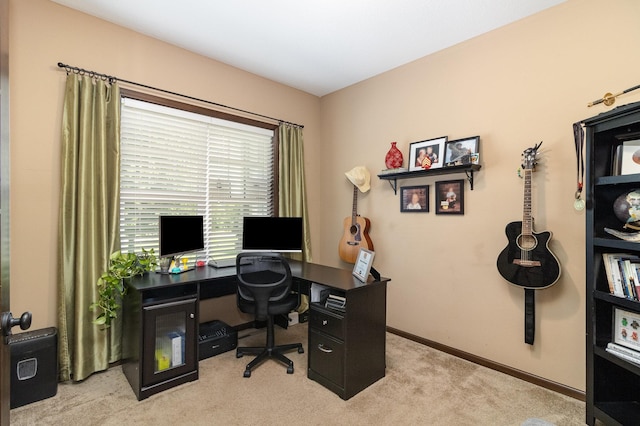 3410 Boulder Trl, Webster, MN 55088 - home office with light colored carpet and baseboards