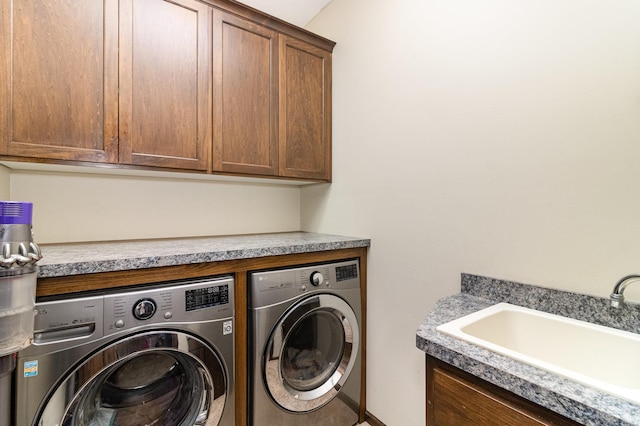 3410 Boulder Trl, Webster, MN 55088 - laundry room featuring independent washer and dryer and cabinet space