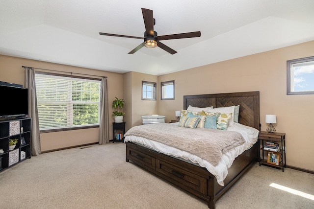 3410 Boulder Trl, Webster, MN 55088 - bedroom featuring light carpet and ceiling fan