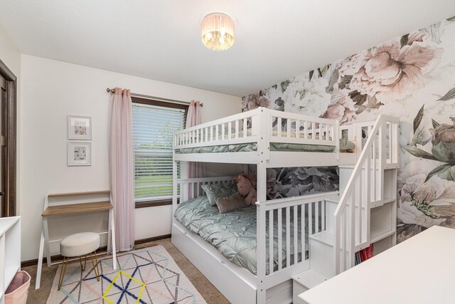 3410 Boulder Trl, Webster, MN 55088 - bedroom with wallpapered walls and baseboards
