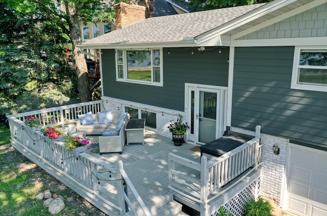 8112 Shore Trl N, Forest Lake, MN 55025 - deck with an outdoor living space