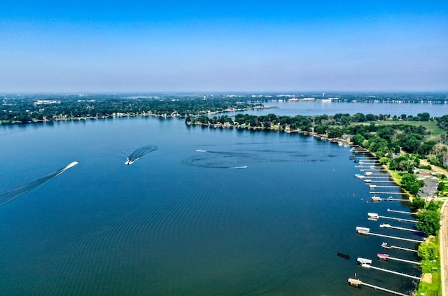 8112 Shore Trl N, Forest Lake, MN 55025 - drone / aerial view of a nearby body of water