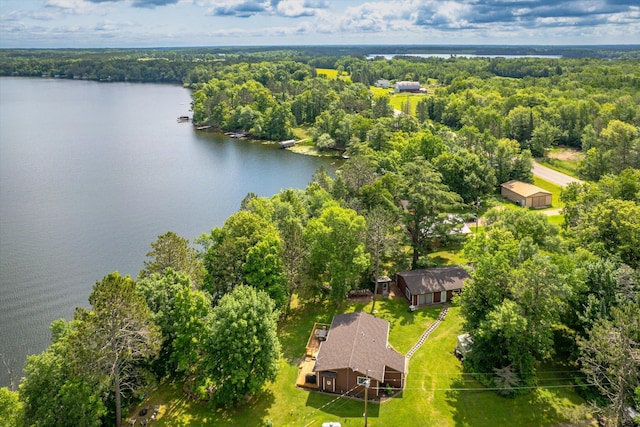 36977 Shoreland Rd, Sturgeon Lake, MN 55783 - aerial view of a heavily wooded area and a large body of water
